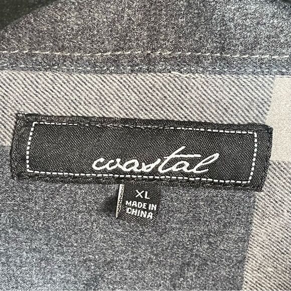 Coastal TNT Long Sleeve Flannel Shirt Size Extra Large - Picture 7 of 10